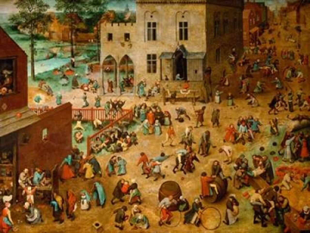 Children s Games Poster Print by Pieter Bruegel the Elder - Item # VARPDX3AA2719
